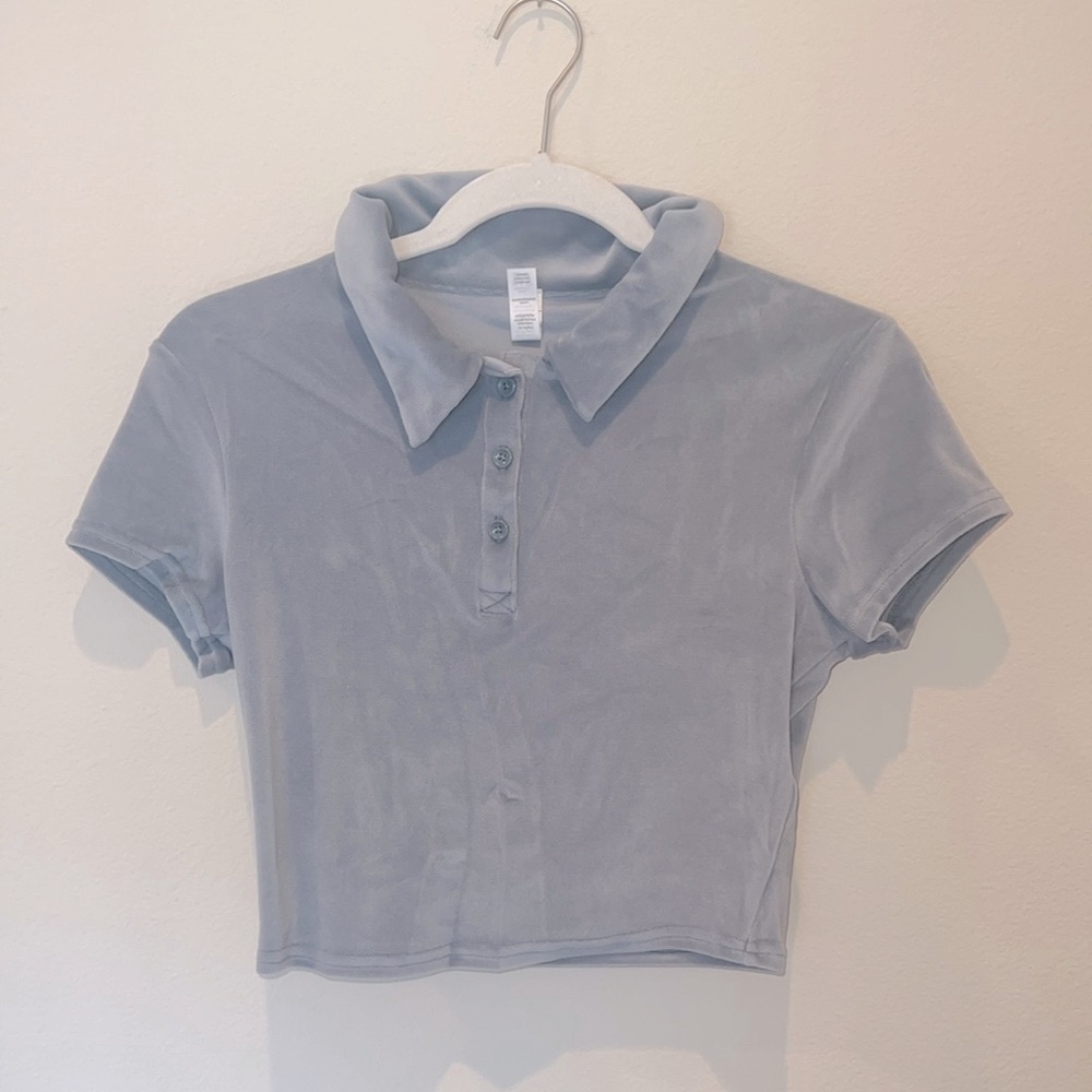 2113. NWT Alo Yoga Velour Choice Polo